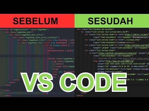 Cara Membuat Indentasi Otomatis (auto indent) di VSCODE