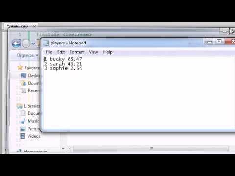 Buckys C++ Programming Tutorials - 67 - Reading Custom File Structures
