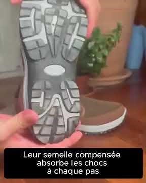 Chaussures de marche homme à confort orthopédique