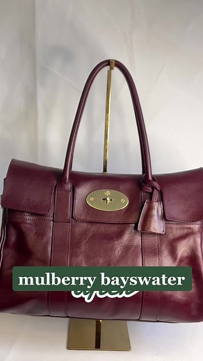 Restoring a Mulberry Bayswater in Color Oxblood