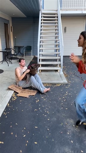 44K views · 307 reactions | Hot Homeless man gets life changing blessing.  This video was produced by Network Media and Emily and Julien | Lights Camera Action | Facebook
