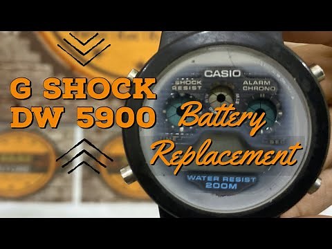 G Shock DW 5900 Battery & Bezel Replacement