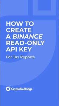 How To Create a Binance Read-Only API Key Safely #shorts #binance
