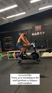 Weekly aerobic workout! If you don’t have a bike erg, do 7500m row, ski, or run. Have fun and have a great sweat. 🔥follow our endurance programming: https://www.therxmindset.com/products/endurance-stamina-program | RxMindset