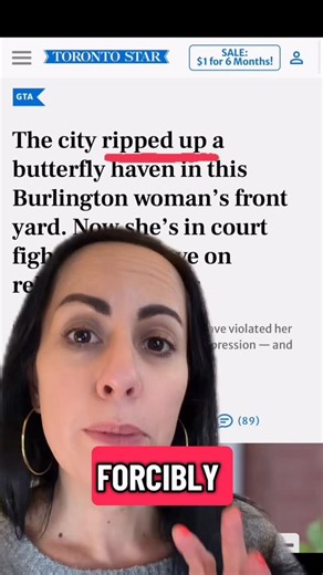 David Suzuki Foundation on Instagram: "She planted native flowers. The city ripped them up. If pollinator habitat gets you punished, maybe the problem isn’t the plants 🌼 Across Canada, more people are choosing native gardens that support birds, bees, and climate resilience. The question is whether our cities are ready to catch up. #bylawsforbiodiversity #nativeplants #pollinators #rewilding"