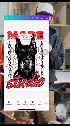 Kita kasih lagi toturial bikin design pake handphone pake aplikasi canva, kali ini kita coba kasih design menggunakan metode efek halftone dari canva, jangan lupa cobain ya. Kalo designya udah jadi tinggal bikin deh kaosnya di madestudio🫶🏻 #dtfprinting #kaoscustomsatuan #kaoscustom #vendorkaos #canva #design #tutorial