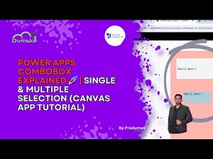 Power Apps ComboBox Explained 🚀 | Single & Multiple Selection (Canvas App Tutorial)