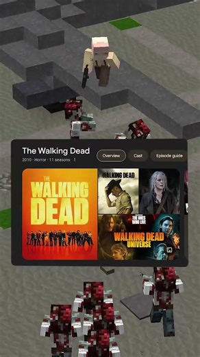 THE WALKING DEAD but in Minecraft! #minecraft #minecraftrealistic #minecrafthumor #gaming