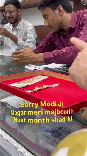 Sorry modi ji 🫡 #indianwedding #bride #modi #gold #jewellery #ytshorts #trending #viral #funny