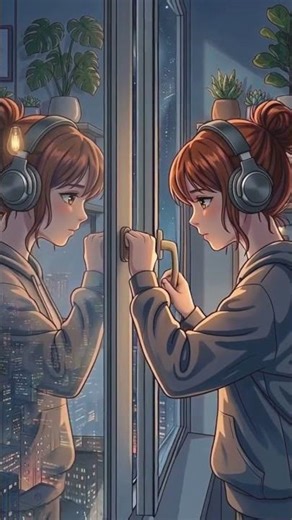 POV: late night by the window 🎧 | lofi music vibes
