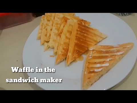 How to make Waffle Using Sandwich Maker #waffle #sandwich #maker