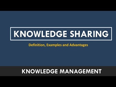 What is Knowledge Sharing | Who Should Be Involved in Knowledge Sharing?