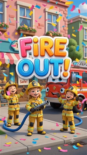 🚒 The Fire Truck to the Rescue! 🔥 | Kids Adventure #Shorts #kidsvideoa