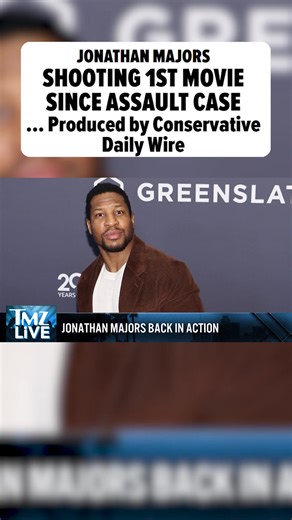 Jonathan Majors is back on a film set more than two years after pleading guilty to assaulting his ex-girlfriend Grace Jabbari ... though it's not exactly a mainstream Hollywood production.