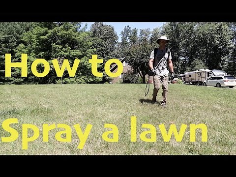 How to spray a lawn | Backpack Sprayer