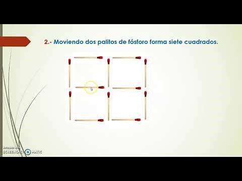 JUEGO DE INGENIO PALITOS DE FÓSFORO