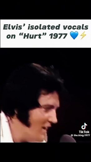 Elvis’ Isolated Vocals on “Hurt” (1977) 💙⚡️