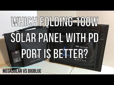100 Watt Folding Solar Panels with USB C Power Delivery Review