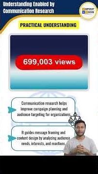 Understanding Enabled by Communication Research | Key Insights & Applications | U10L1 #3