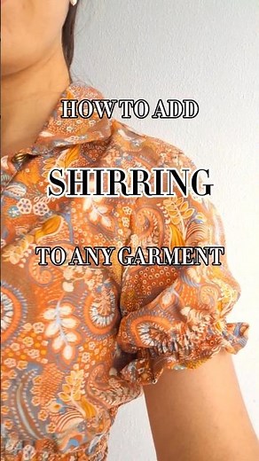shirring sewing technique tutorial 🪡