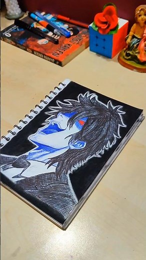 Light Yagami Pen Sketch | Death Note Anime Drawing | Dark Anime Art