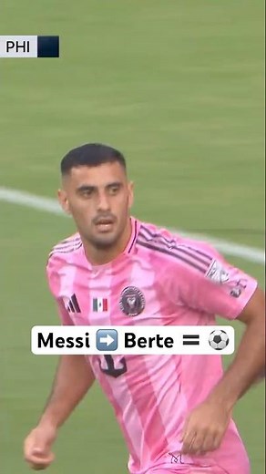 Germán Berterame aprovecha el pase de Messi y mete el del descuento 💥