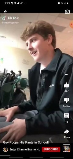 guy poops his pants in school💩😂💩