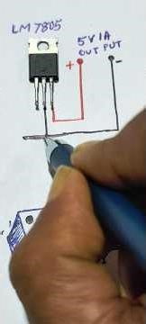 How to make//Voltage Regulator circuit diagram//Use LM7805#electronic #youtubeshorts