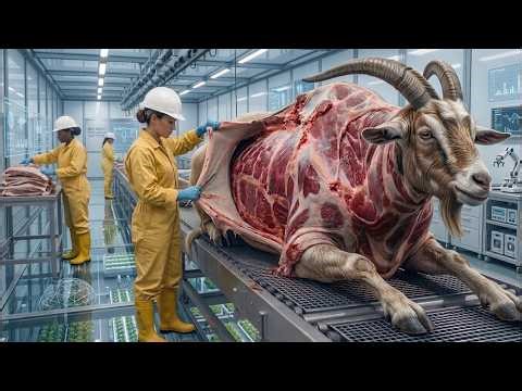 Inside a Goat Slaughter Factory – From Live Animal to Packaged Meat (Full Process)
