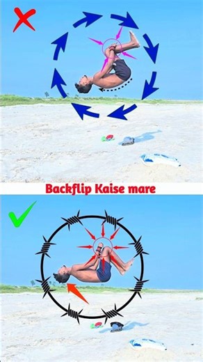 Backflip in 3 Steps 🤯 #shorts #backflip #youtubeshorts #trending
