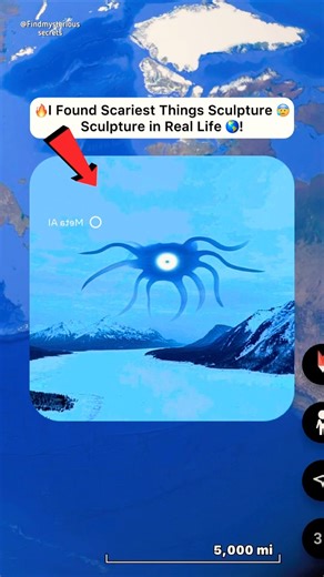 🔥I Found Very Horrifying Biggest Creature On Google Earth 🌍! #shorts #findmysterioussecrets