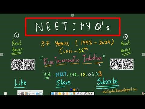 NEET.PYQ's.12.06.03 CL 12 Electromagnetic Induction . Part -03