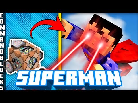 How to get Super Man Power in Minecraft【Command Blocks Tutorial】