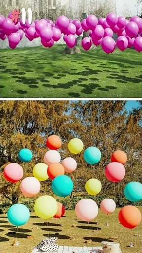 15 Outdoor Balloon Decoration Ideas with Arch Garland Lights Stakes Sticks DIY #shorts