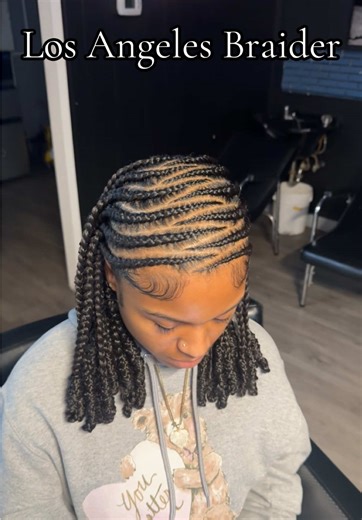 Tribal braids are so cute and versatile! @RastAfri Braid on the braid sleek! #tribalbraids #braidstyles #cute #hairinspo #naturalhair