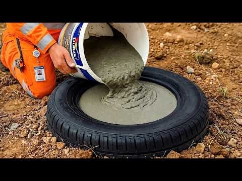 Pour Cement Into Tires 😱 Billions Of People Don't Know This Secret
