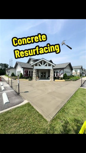 Concrete resurfacing project at an apartment complex in White House, TN. We started by mechanically removing all loose and scaling concrete — damage commonly caused by winter salt exposure. After proper surface prep, we installed a high-strength 6000 PSI overlay, squeegeeing a smooth base coat to fill and level pitted areas. Once cured, we applied a second coat and finished it with a broom texture to create a clean look with added traction and safety. To finish, we sealed the surface with two co