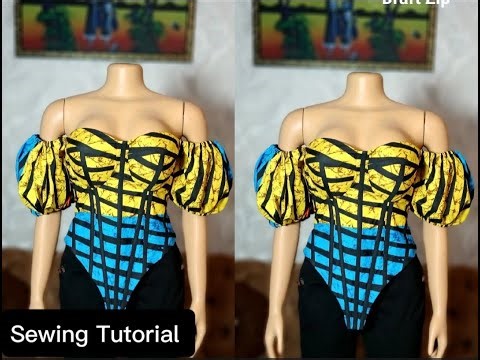 “Corset Top Sewing Tutorial: Puff Sleeve & Basque Hem (Beginner Friendly)”