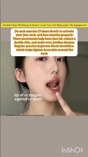 Double Chin Workout at Home | Lose Face Fat Naturally | No Equipment