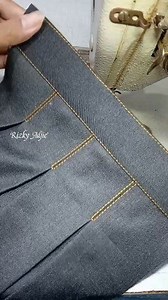 ""Step by step making a kick pleat" (Langkah demi langkah membuat belahan pecah/pleat).. #sewingtutorials | Rizky Adjie