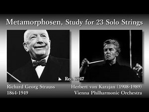 R. Strauss: Metamorphosen, Karajan & VPO (1947) R. シュトラウス メタモルフォーゼン カラヤン