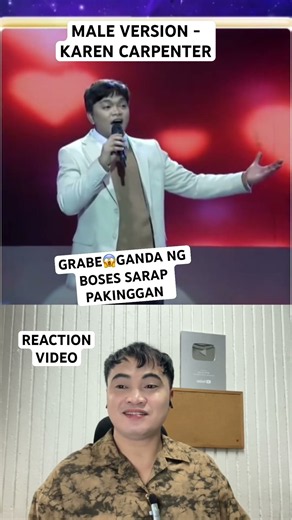 GRABE MALE VERSION NG KANTANG “LOVE ME FOR WHAT I AM” KAREN CARPENTER, LUPET KUMANTA GANDA NG BOSES