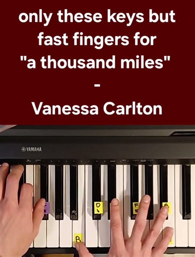 a thousand miles (two hands) - Vanessa Carlton - Piano