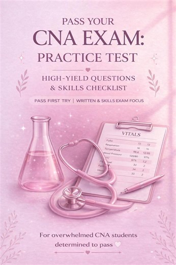 CNA Exam Practice Test | 100 Questions   Answer Key | Skills & Written Exam Prep - Etsy