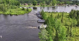 Chippewa Flowage Floating Bog Gets Moved by Boats