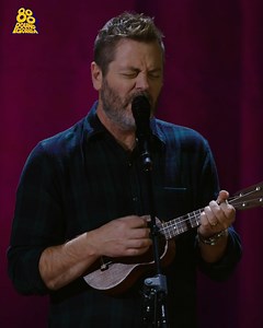 6K views · 74 reactions | Nick Offerman sings us a ukelele song. Watch the full special here: https://youtu.be/99qPjAi9P2M “Great news, team: here is a feature length poultice of humor with which to salve the unpleasant stressors of modern living. Goes great with meat, alcohol, or turnips!”—Nick Offerman | 800 Pound Gorilla Media | Facebook