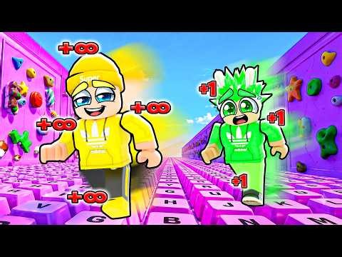 The 1000 ROBUX RACE against 5 YOUTUBERS in KEYBOARD ESCAPE
