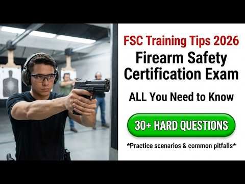 Pass Your 2026 FSC Exam First Try: Firearm Safety Certification Training Tips and Guide