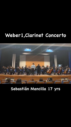 Orquesta Sinfónica Regional del Callao Carl Maria Von Weber Op. 73 Concierto para clarinete No 1 Solista: Sebastián Mancilla Calmet. Ganador del II concurso de clarinete 2024 Director: Luis Enrique Vargas Guevara Teatro Claretiano 06 de Noviembre 2024 #clarinet #clarinete #weber | Vanessa Mirtha Calmet Ortigas