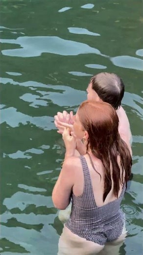 Excitement in Every Step: Angel Girls Jumping into Deep Waterfall Pools #travel #waterfall